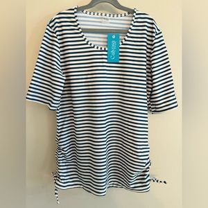 Swim shirt with ties on side